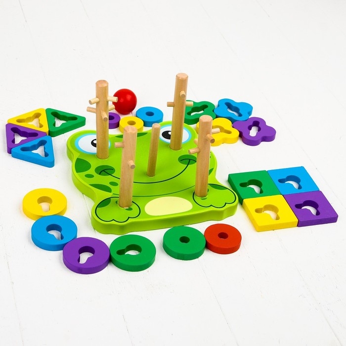 Пирамидка логическая «Лягушка» Пирамидка логическая «Лягушка»