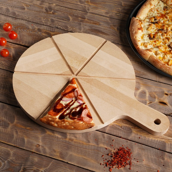 Доска для пиццы Adelica «Итальяно», d=32 см, берёза Доска для пиццы Adelica «Итальяно», d=32 см, берёза