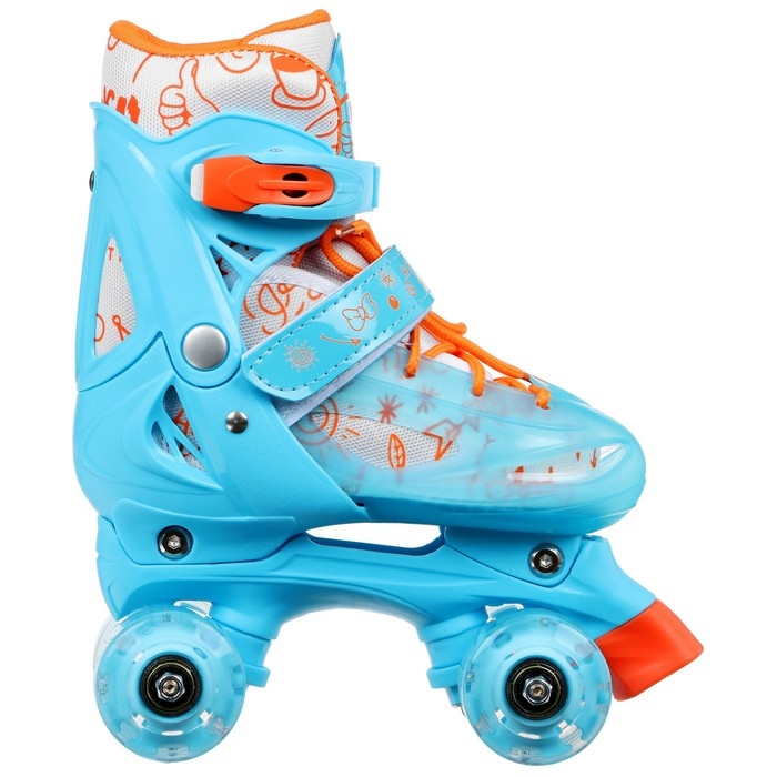 Роликовые кроссовки раздвижные, р. 35-38, колёса световые PU Роликовые кроссовки раздвижные, р. 35-38, колёса световые PU