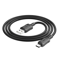 Кабель Hoco X94, Type-C - USB, 3 А, 1 м, передача данных, ПВХ, Чёрный