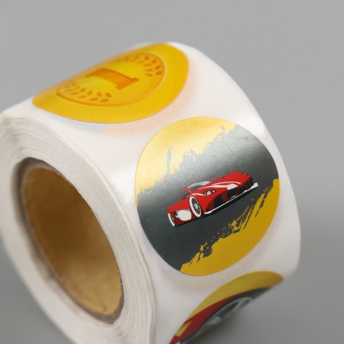 Наклейка бумага Наклейка бумага "Футбол" d=2,5 см 252 шт в рулоне