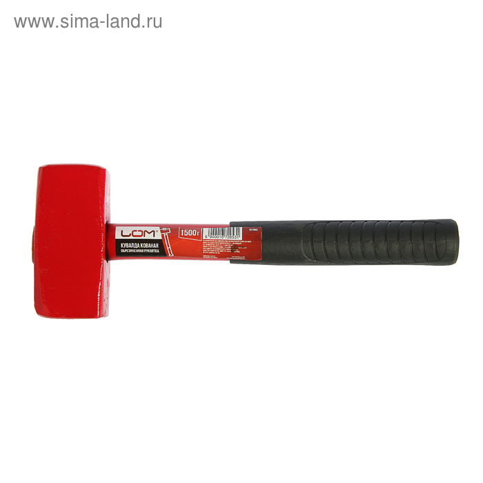 Кувалда ЛОМ, металлическая обрезиненная рукоятка, 1.5 кг Кувалда ЛОМ, металлическая обрезиненная рукоятка, 1.5 кг