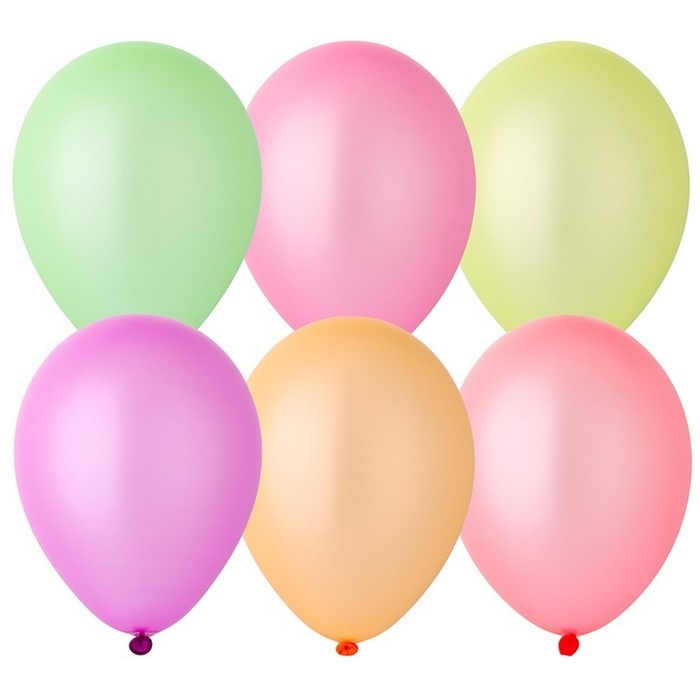 Шар латексный 3" &laquo;Неон&raquo;, набор 100 шт., виды МИКС