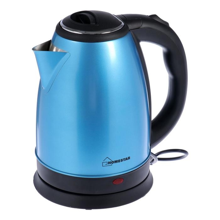 Чайник электрический HOMESTAR HS-1010, металл, 1.8 л, 1500 Вт, синий Чайник электрический HOMESTAR HS-1010, металл, 1.8 л, 1500 Вт, синий