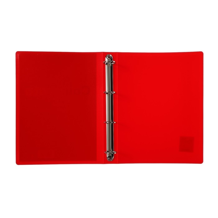 Папка на 4 кольцах А4, Calligrata  Папка на 4 кольцах А4, Calligrata "Панорама", 40 мм, 700 мкм, лицевой карман, красная, МИКС
