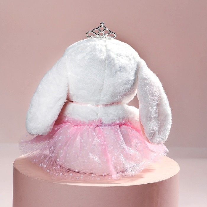 Мягкая игрушка «Зайка Ла-Пу-Ля», в платье, с короной Мягкая игрушка «Зайка Ла-Пу-Ля», в платье, с короной