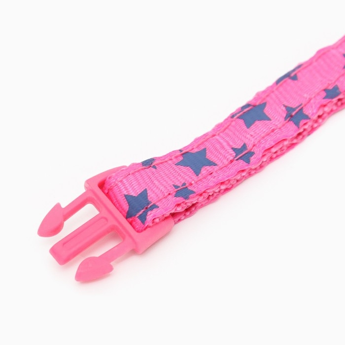 Ошейник Ошейник "Звезды", 33 х 1 см, розовый