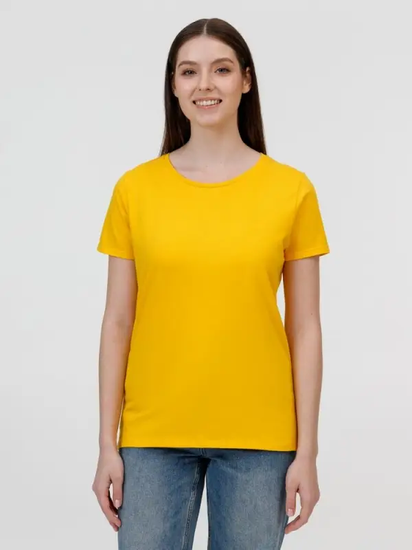 Футболка E190 женская желтая, размер XS