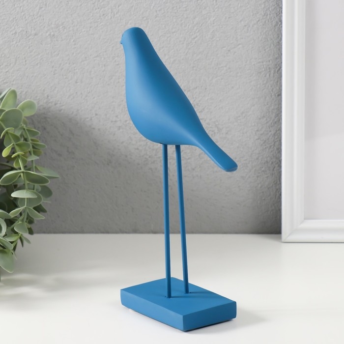 Сувенир полистоун Сувенир полистоун "Птица - длинные лапки" ярко-синяя 22х15 см