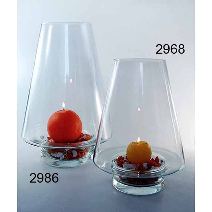 Ваза  Ваза "Гала" малая d=8см,h=18х13 см, v=0,7л. высота ножки=5см  2974 прозрачная