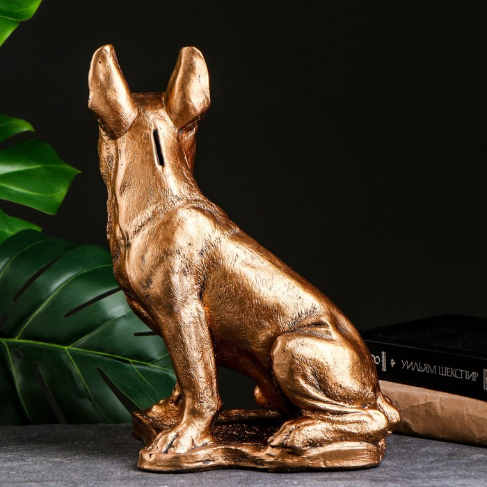 Копилка Копилка "Французский бульдог большой" бронза, 19х26х35см
