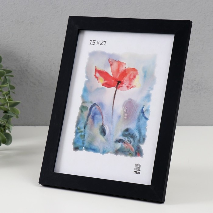 Фоторамка МДФ (108) 15х21 см, цвет чёрный Фоторамка МДФ (108) 15х21 см, цвет чёрный