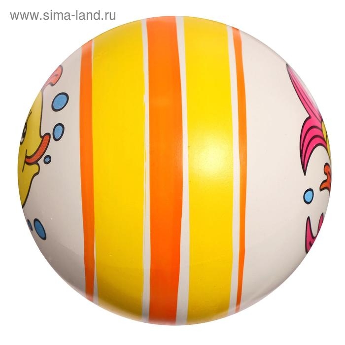 Мяч резиновый, диаметр 100 мм, (рисунок), цвета МИКС Мяч резиновый, диаметр 100 мм, (рисунок), цвета МИКС
