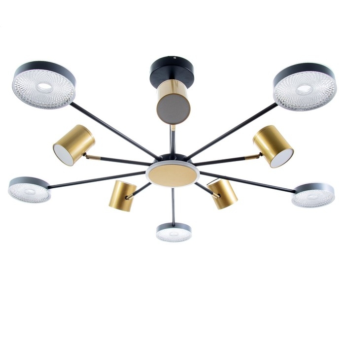 Люстра Люстра "Артеко" 10хLED 190Вт 3000-6000К серо-золотой 104х104х31 см BayerLux