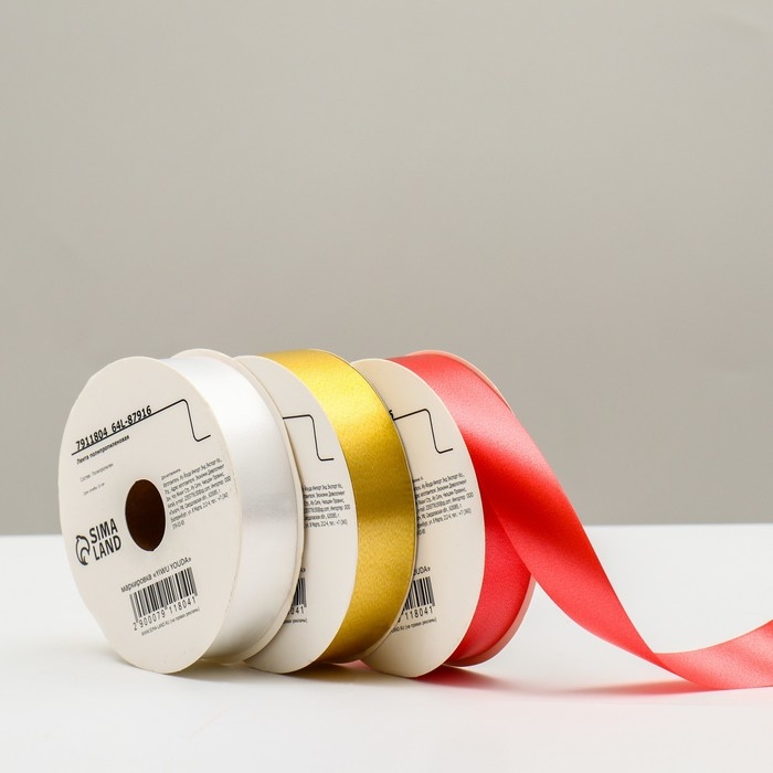 Лента для декора и подарков, микс, 2 см х 45 м Лента для декора и подарков, микс, 2 см х 45 м