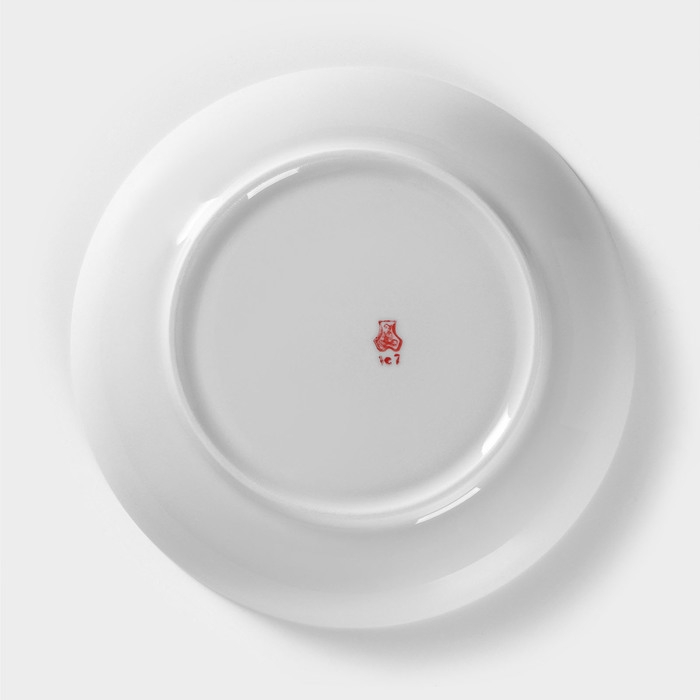 Тарелка фарфоровая глубокая «Медведь», 700 мл, d=20,5 см, белая Тарелка фарфоровая глубокая «Медведь», 700 мл, d=20,5 см, белая