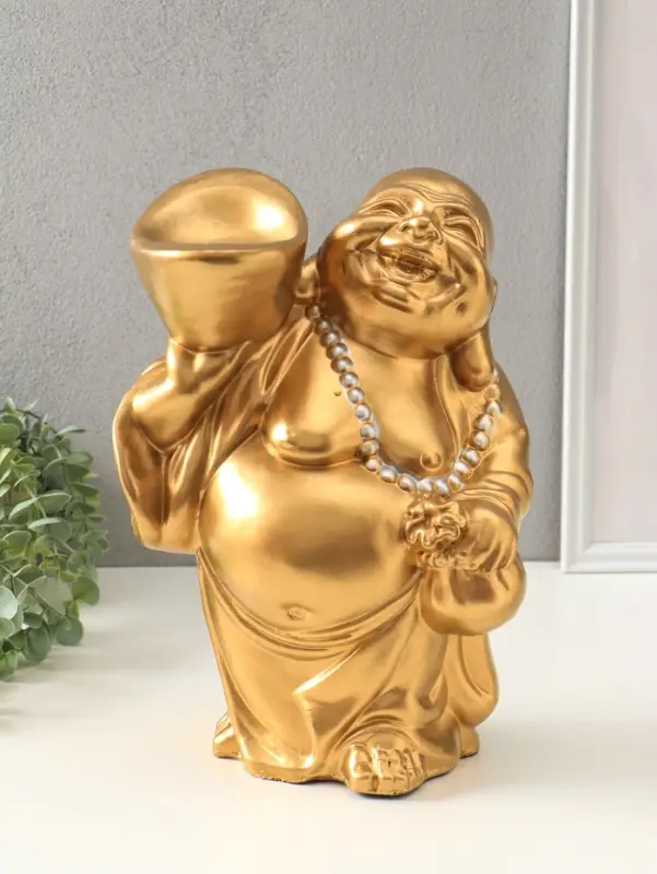 Копилка для денег &laquo;Хотей с чашей&raquo;, гипс, 34&times;23&times;17 см