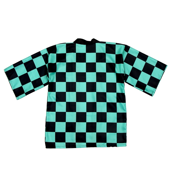 Карнавальное хаори «Демонический клинок», р. 44-46 (M), цвет чёрно-зелёный