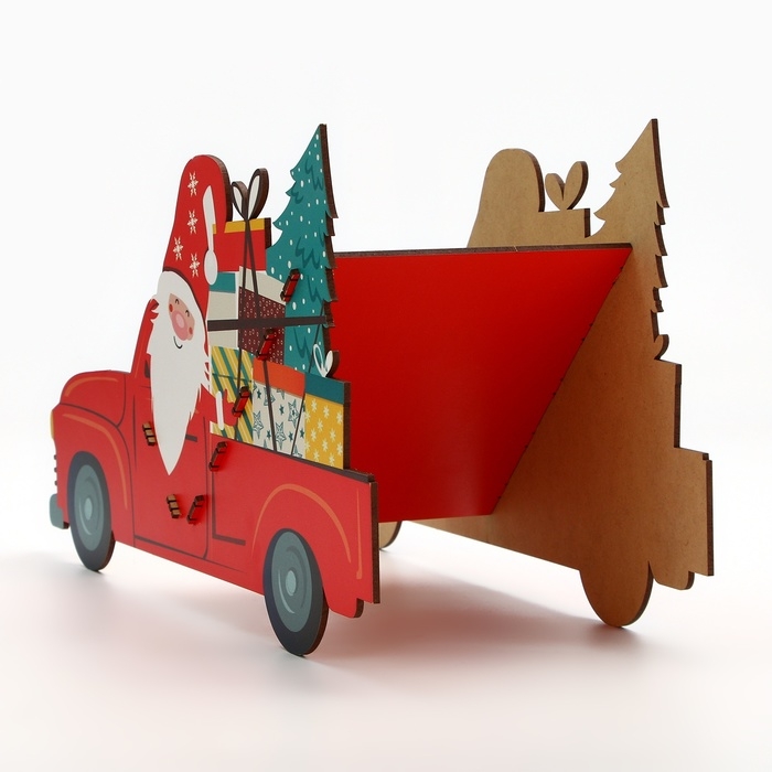 Органайзер для хранения бутылок «Дед мороз в машине» Органайзер для хранения бутылок «Дед мороз в машине»