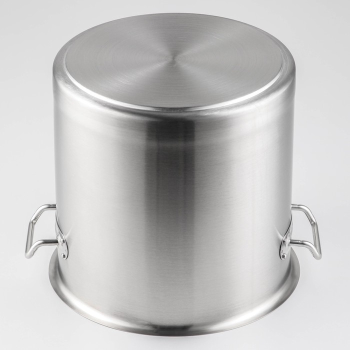 Кастрюля из нержавеющей стали Hanna Knövell HoReCa, 15 л, толщина 0,8 мм, 201 сталь, дно 3 мм, металлическая крышка, с теплораспределительным слоем, индукция Кастрюля из нержавеющей стали Hanna Knövell HoReCa, 15 л, толщина 0,8 мм, 201 сталь, дно 3 мм, металлическая крышка, с теплораспределительным слоем, индукция