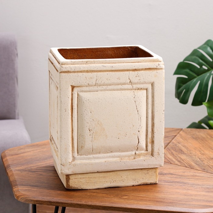 Кашпо Куб  Кашпо Куб "Альфа №2" 11 л, 25 х 25 х 27 см