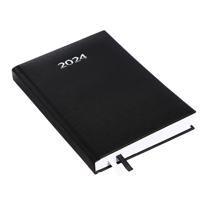 Ежедневник датированный 2024 года, А5, 176 листов, Attomex.Lancaster, обложка балакрон, ляссе, блок 70 г/м2, чёрный Ежедневник датированный 2024 года, А5, 176 листов, Attomex.Lancaster, обложка балакрон, ляссе, блок 70 г/м2, чёрный