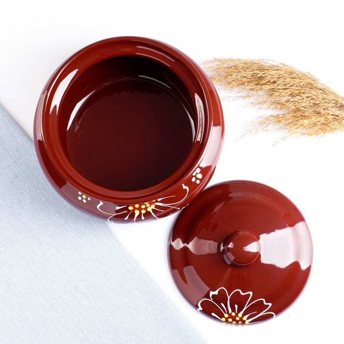 Пельменница  Пельменница "Псковская" 1,8л / 15х20,8см, ромашка коричневая