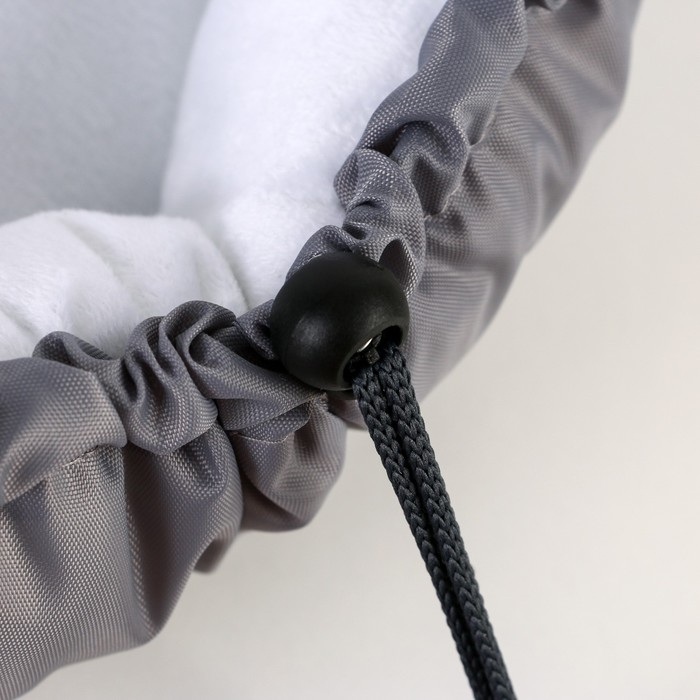 Лежанка для кошек и собак двусторонняя серая, 50-30х12 см Лежанка для кошек и собак двусторонняя серая, 50-30х12 см