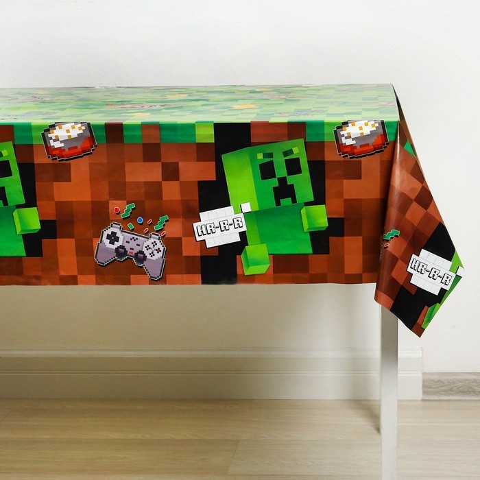 Скатерть одноразовая праздничная 120х180 см, 35 мкр Скатерть одноразовая праздничная 120х180 см, 35 мкр