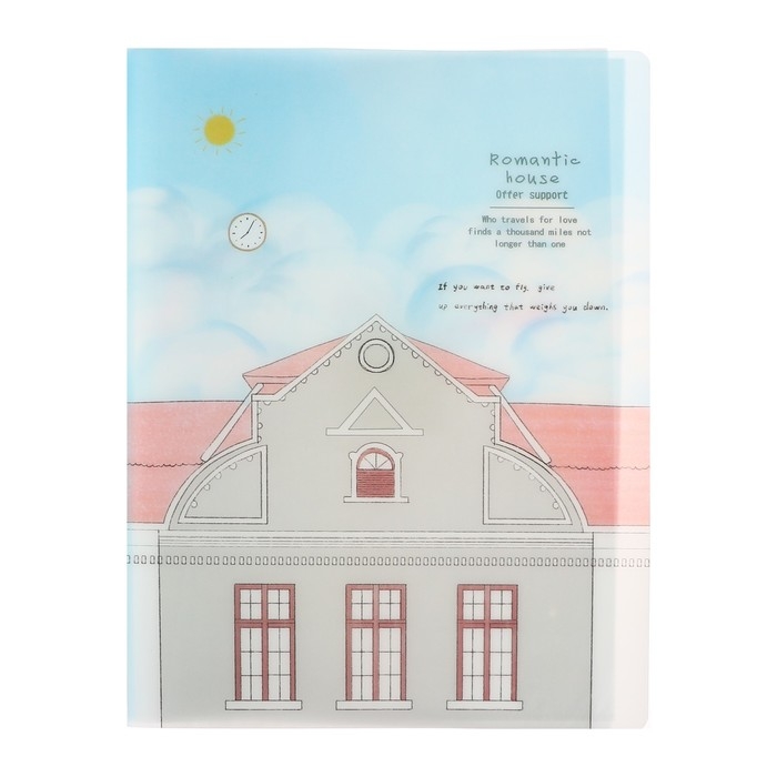 Папка формат А4, с 30 прозрачными файлами Папка формат А4, с 30 прозрачными файлами "Достопримечательность", МИКС