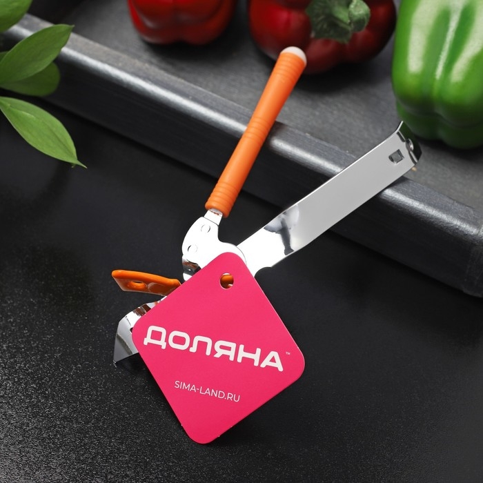Нож консервный Доляна «Оригинал», 16 см, цвет оранжевый Нож консервный Доляна «Оригинал», 16 см, цвет оранжевый
