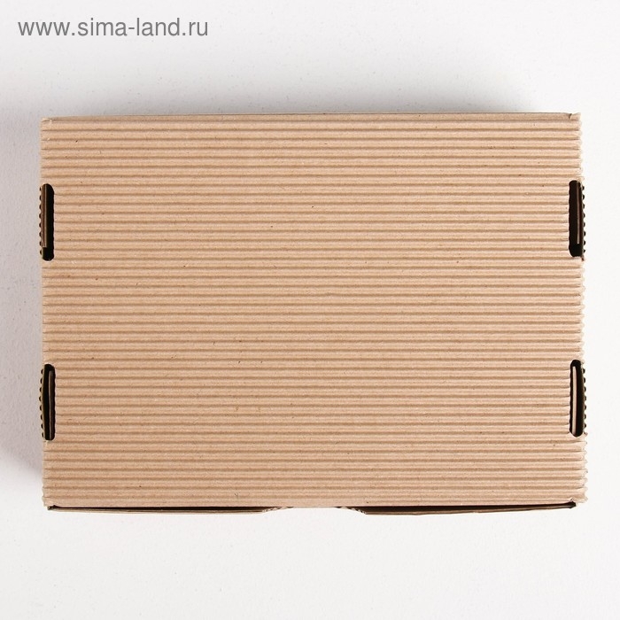 Коробка подарочная складная рифлёная, упаковка, Present, 21 х 15 х 5 см Коробка подарочная складная рифлёная, упаковка, Present, 21 х 15 х 5 см