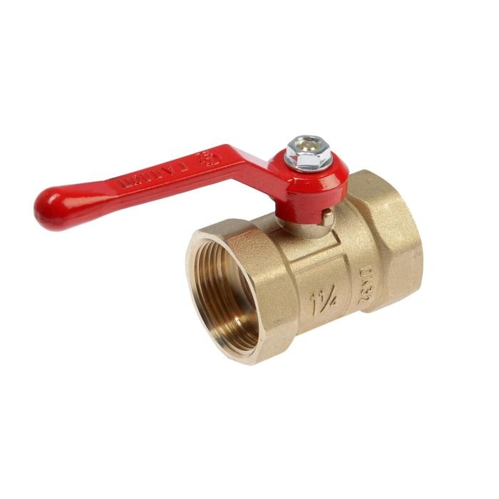 Кран шаровой Кран шаровой "ГАЛЛОП" ПРАКТИК DN-32 120, внутренняя/внутренняя резьба 1 1/4", ручка