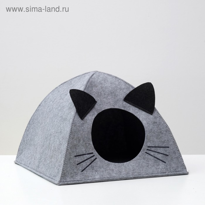 Домик для животных из войлока  Домик для животных из войлока "Палатка ушастая", 38 х 28 х 38 см