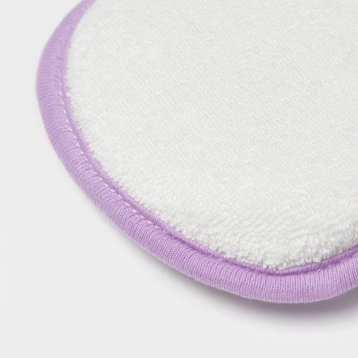 Мочалка детская для купания Доляна «Котёнок», 12×8 см, фиолетовый Мочалка детская для купания Доляна «Котёнок», 12×8 см, фиолетовый