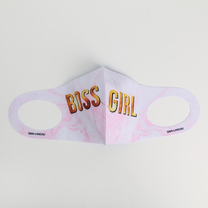 Маска из неопрена многоразовая,  Маска из неопрена многоразовая, "Boss Girl"