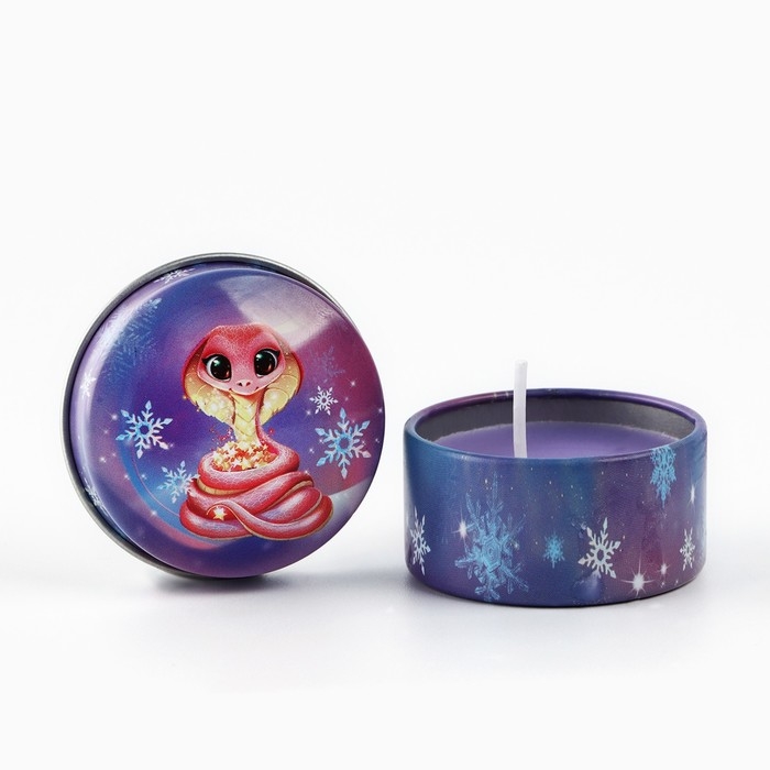 Свеча новогодняя в железной банке «Новый год: Для чудес«Новый год: аромат ваниль, 4.8 см Свеча новогодняя в железной банке «Новый год: Для чудес«Новый год: аромат ваниль, 4.8 см