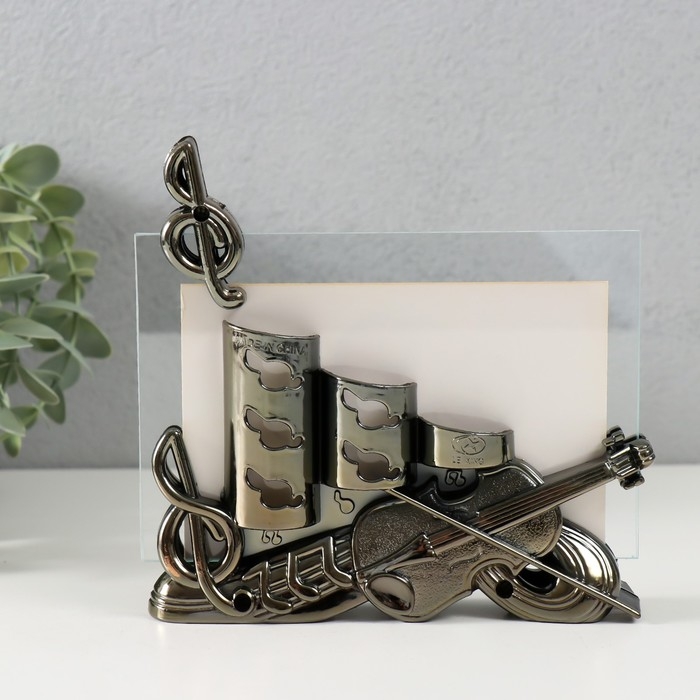 Фоторамка пластик 10х15 см "Скрипка" 13,2х15х3,5 см