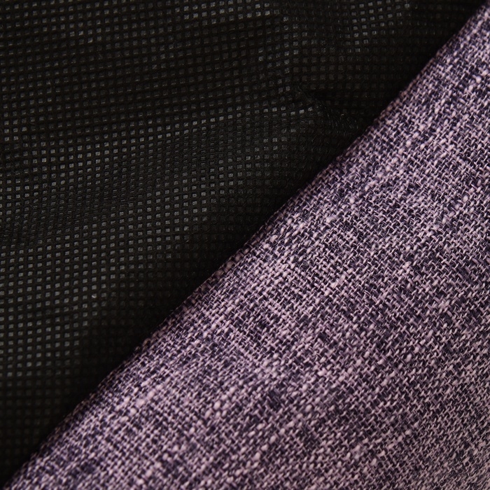 Лежанка для животных, 60 х 50 х 15 см, рогожка, искусственный мех, сиреневая Лежанка для животных, 60 х 50 х 15 см, рогожка, искусственный мех, сиреневая