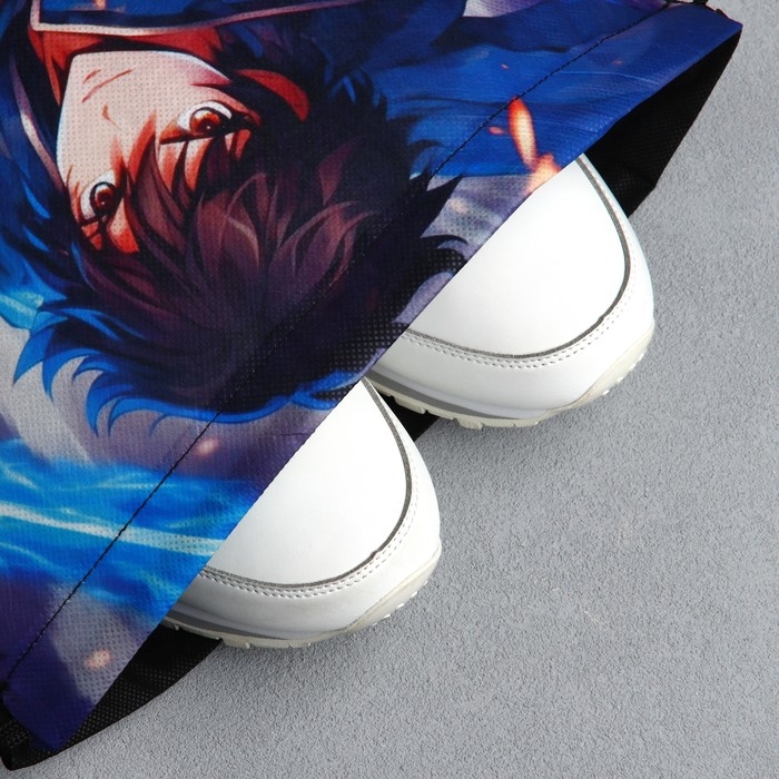 Мешок для обуви «Аниме воин» с прозрачным окном 30 х 40 см Мешок для обуви «Аниме воин» с прозрачным окном 30 х 40 см