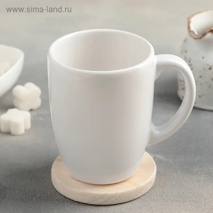 Подставка деревянная под кружку «Чаепитие», 7,5×1 см, сосна Подставка деревянная под кружку «Чаепитие», 7,5×1 см, сосна