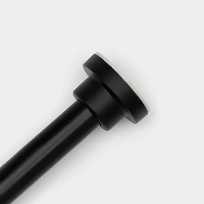 Карниз для ванной SAVANNA, телескопический, 110-200 см, нержавеющая сталь, чёрный