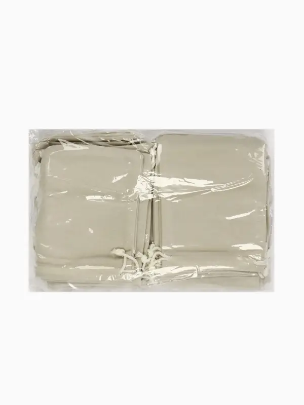Мешочек подарочный бархатный, 10&times;12 см, бежевый