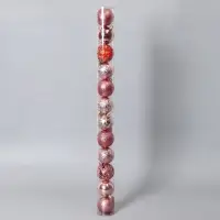 Ёлочные игрушки &laquo;Лилиан&raquo;, шары новогодние, d=6 см, набор 12 шт., розовый