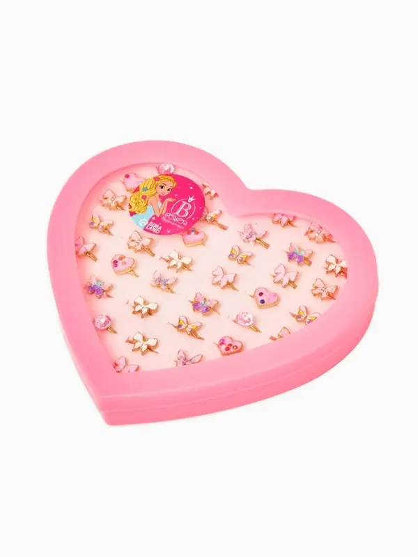 Кольцо &laquo;Выбражулька&raquo; нежность, безразмерное, форма микс, бело-розовое в золоте