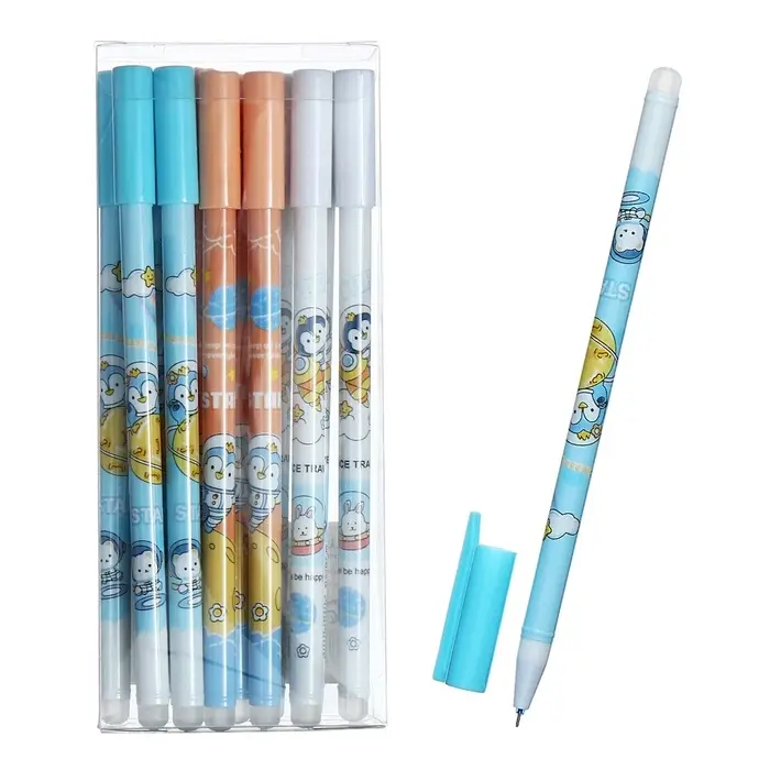 Ручка гелевая со стираемыми чернилами, 0.5 мм, корпус «Пингвинёнок», стержень синий, МИКС Ручка гелевая со стираемыми чернилами, 0.5 мм, корпус «Пингвинёнок», стержень синий, МИКС