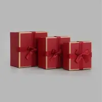 Набор подарочных коробок 3 в 1, 19&times;19&times;9.5 см, 17&times;17&times;8 см, 15&times;15&times;6.5 см