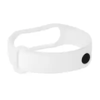 Ремешок для фитнес-браслета Mi Band 5/6/7 Luazon, белый