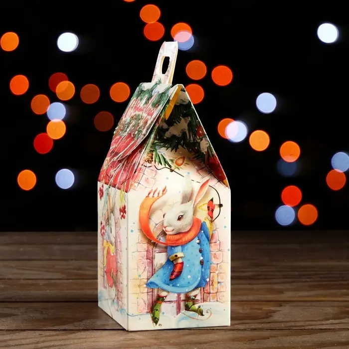 Подарочная коробка «Кролики» 9.1×7×15.7 см