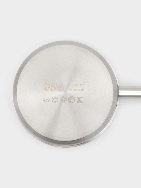 Ковш 1,8 л, d=18, h=6,5 см, с крышкой, толщина стенки 0,8 мм, индукция Ковш 1,8 л, d=18, h=6,5 см, с крышкой, толщина стенки 0,8 мм, индукция